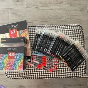 Arteza 48 watercolor real brush pens set